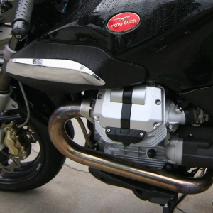 The Breva 1200 V-Twin Engine, shared with the Norge.